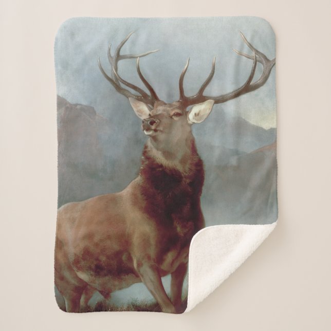 Sir Edwin Landseer | Monarch of the Glen, 1851 Sherpa Blanket (Front)