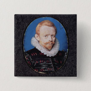 Sir Francis Drake 2 Inch Square Button