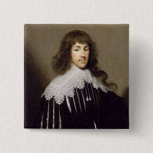 Sir Francis Godolphin, 1633 (oil on canvas) 2 Inch Square Button