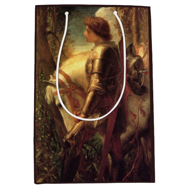 Sir Galahad (by George Frederick Watts) Medium Gift Bag (Front)