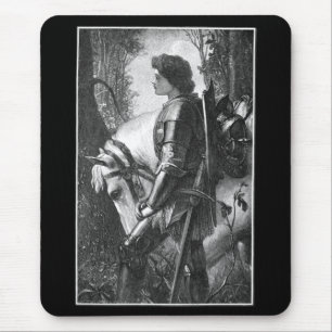 Sir Galahad - G.F. Watts Engraved by H.W. Peckwell Mouse Pad