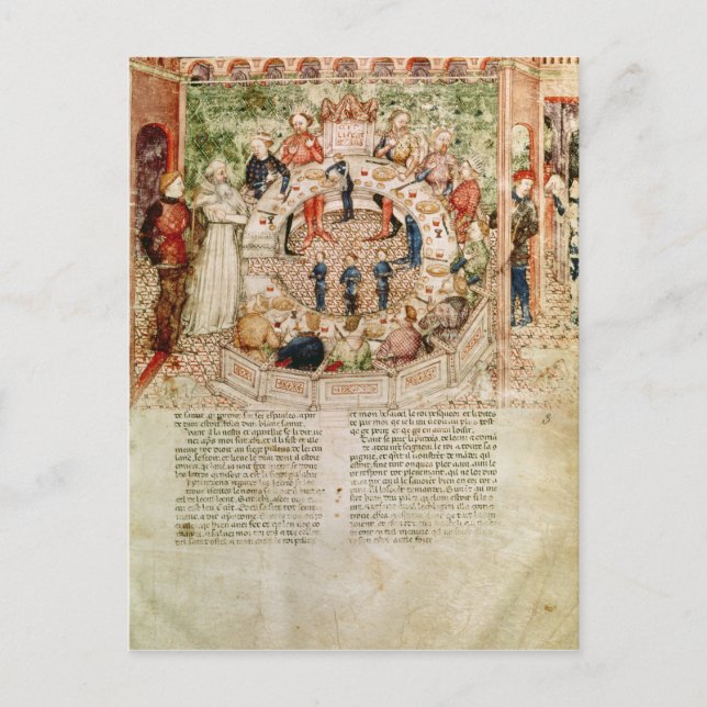 Sir Galahad is Welcomed to the Round Table Postcard (Front)