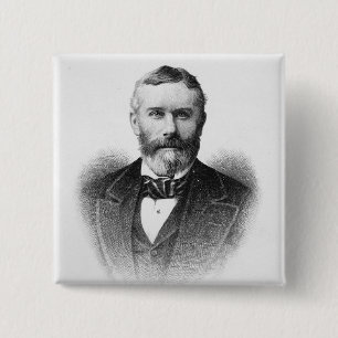 Sir George Otto Trevelyan 2 Inch Square Button