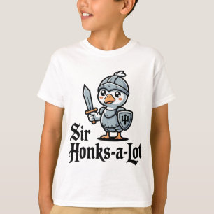 Sir Honks-A-Lot Funny Goose Knight T-Shirt