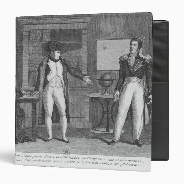 Sir Hudson Lowe comming in the study of Napoleon Binder (Front/Inside)