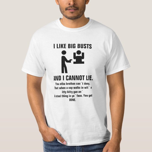 Sir-Inappropriate-alot 'I LIKE BIG BUSTS' Tee (Front)