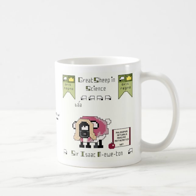 Sir Isaac N-ewe-tonne Coffee Mug (Right)