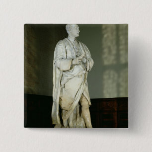 Sir Isaac Newton 2 Inch Square Button