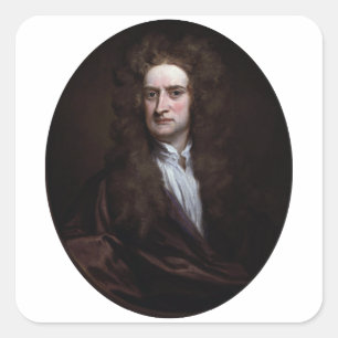 Sir Isaac Newton by Godfrey Kneller 1702 Square Sticker