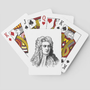 Sir Isaac Newton Famous Scientist math physics Playing Cards