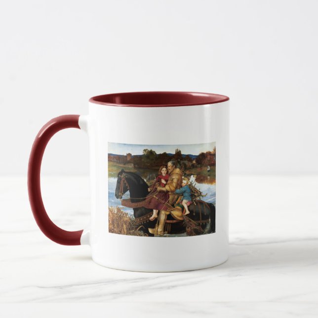 Sir Isumbras at the Ford c. 1857 by John Millais Mug (Left)