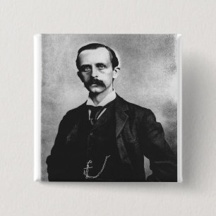 Sir James Matthew Barrie 2 Inch Square Button