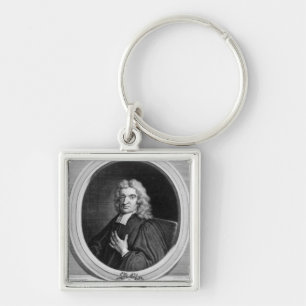 Sir John Flamsteed, engraved by George Vertue Keychain
