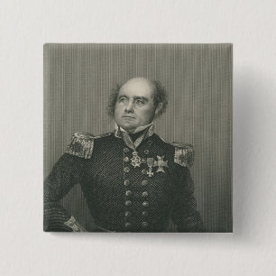 Sir John Franklin 2 Inch Square Button