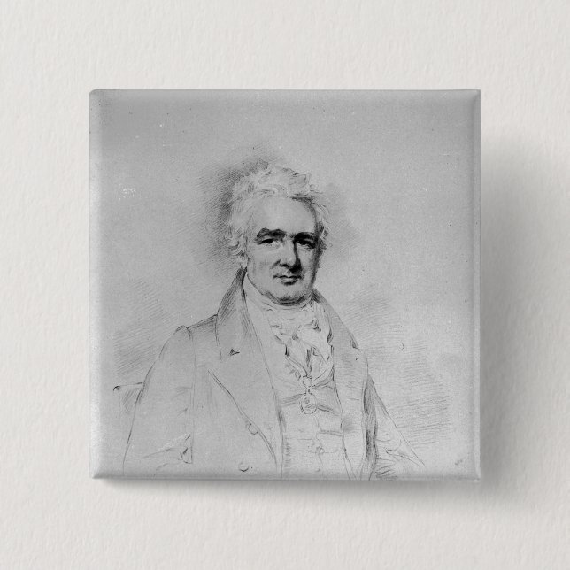 Sir John Thomas Stanley Bart 2 Inch Square Button (Front)