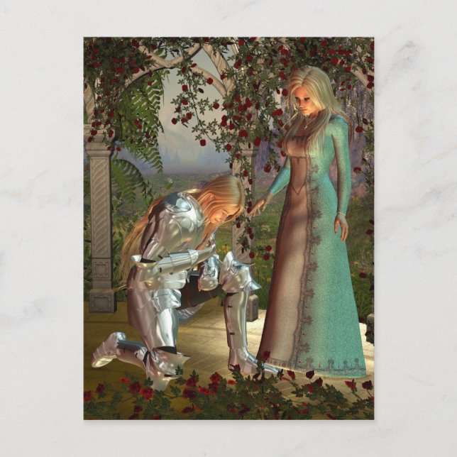 Sir Launcelot and Queen Guinevere Postcard (Front)