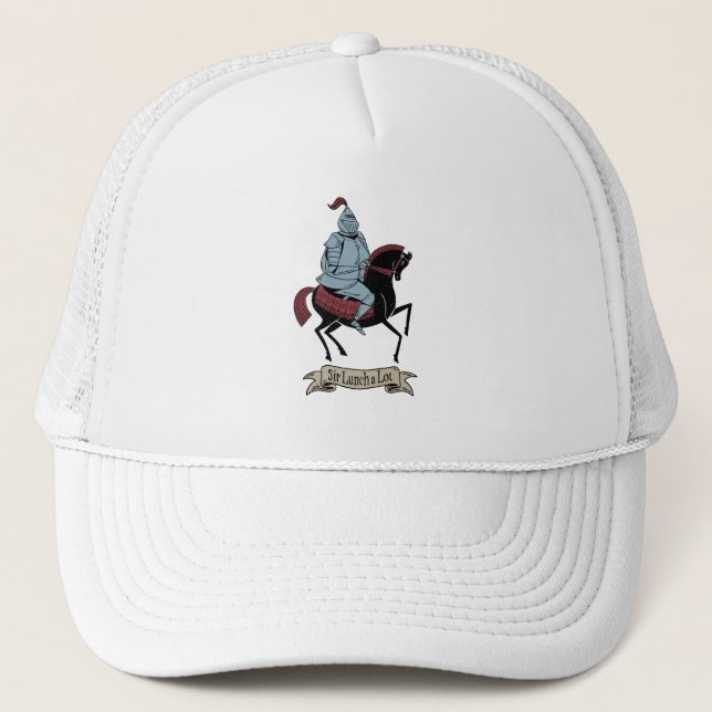 SIR LUNCHALOT Funny Foodie Trucker Hat (Front)