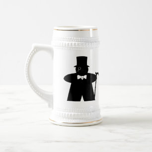 Sir Meeple dapper gamer stein