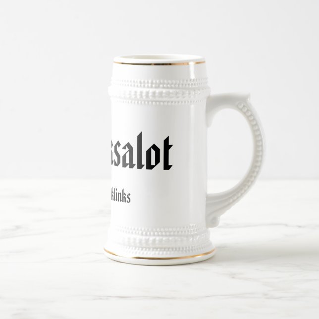 Sir Ranksalot Beer Stein (Right)