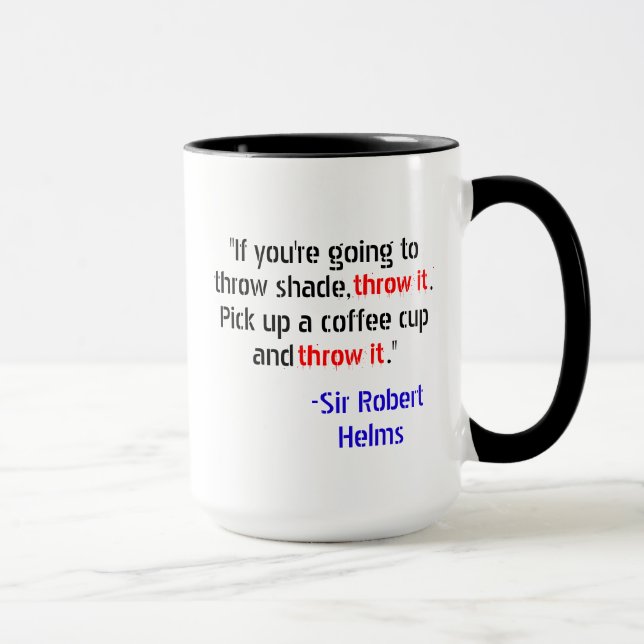 Sir Robert Helms Left-Handed Coffee Mug (Right)