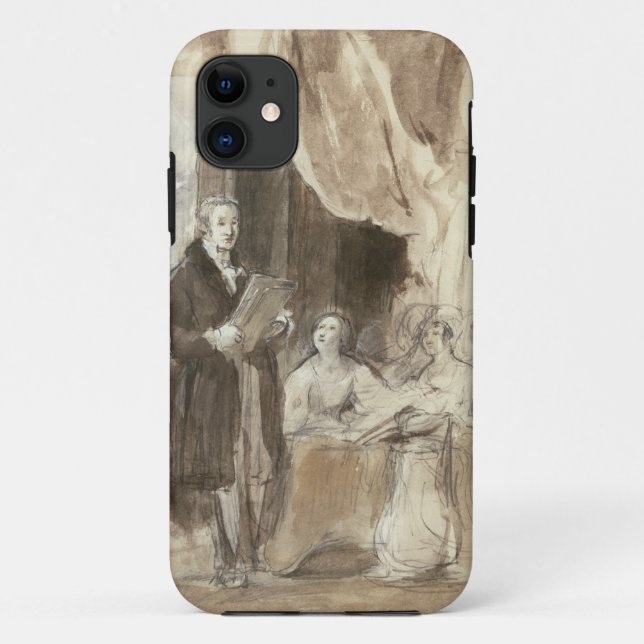 Sir Robert Peel Reading to Queen Victoria Case-Mate iPhone Case (Back)