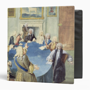 Sir Robert Walpole addressing his cabinet Binder