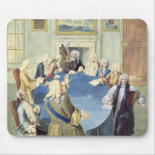 Sir Robert Walpole addressing his cabinet Mouse Pad