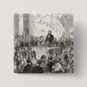 Sir Samuel Baker 2 Inch Square Button