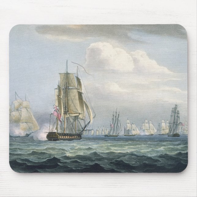 Sir Sidney Smith's (1764-1840) Squadron engaging a Mouse Pad (Front)