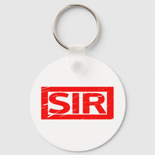 Sir Stamp Keychain (Front)