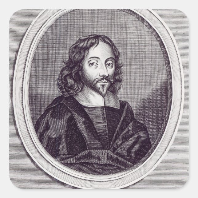 Sir Thomas Browne , engraved by Frederick Square Sticker (Front)