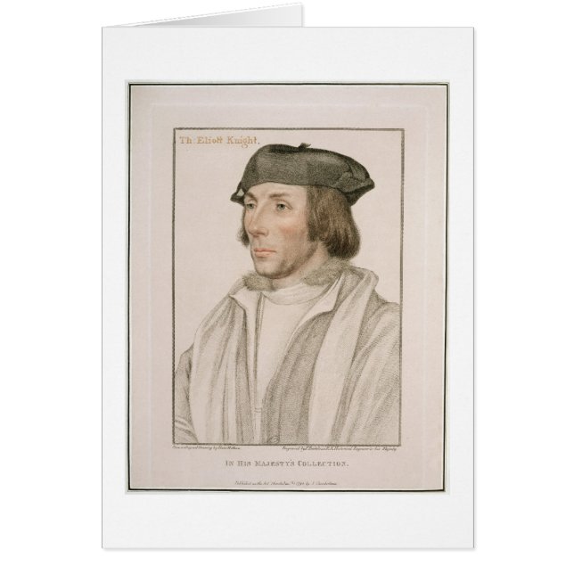 Sir Thomas Elyot (c.1490-1546) engraved by Frances (Front)