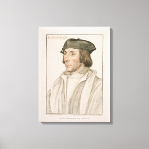 Sir Thomas Elyot (c.1490-1546) engraved by Frances Canvas Print