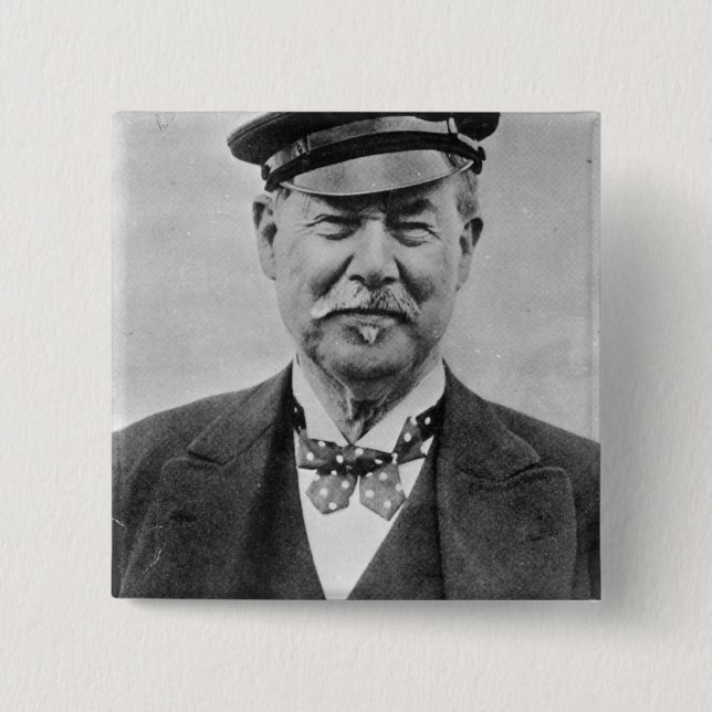 Sir Thomas Lipton 2 Inch Square Button (Front)