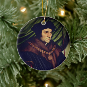 Sir Thomas More - by Hans Holbein, the Younger Ceramic Ornament