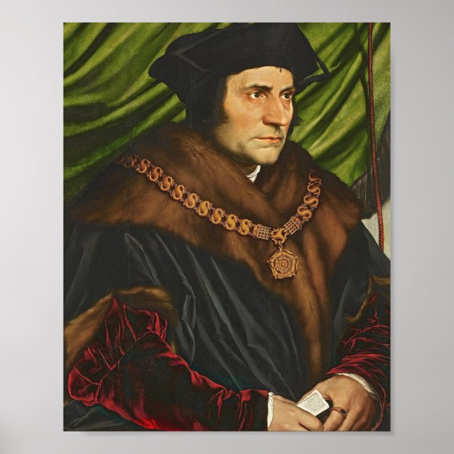 Sir Thomas More By Hans Holbein The Younger Poster (Front)