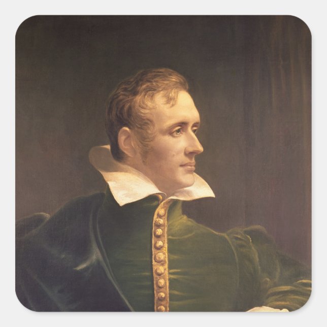 Sir Thomas Stamford Raffles Square Sticker (Front)