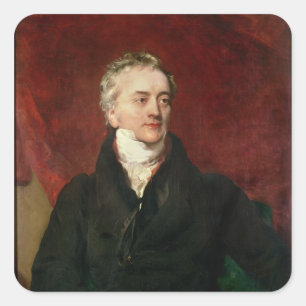 Sir Thomas Young MD, FRS Square Sticker
