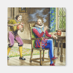 Sir Walter Raleigh (1554-1618) from 'Peeps into th Magnet