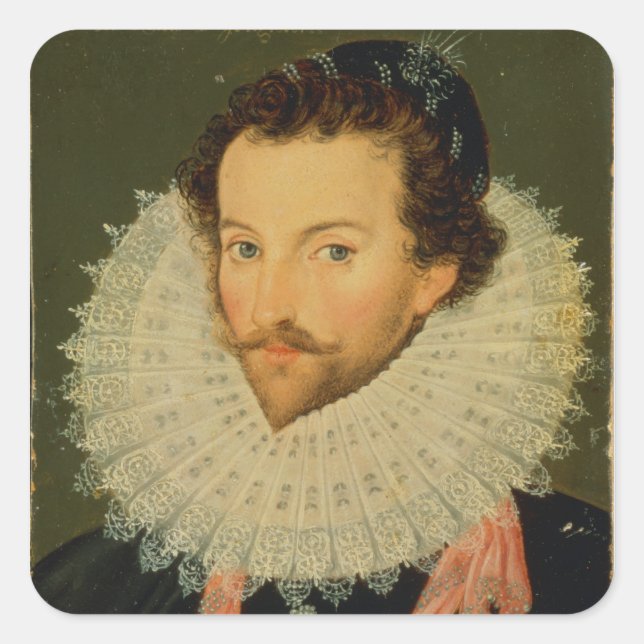 Sir Walter Raleigh 2 Square Sticker (Front)
