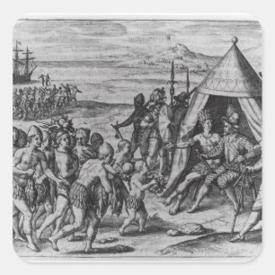 Sir Walter Raleigh Square Sticker