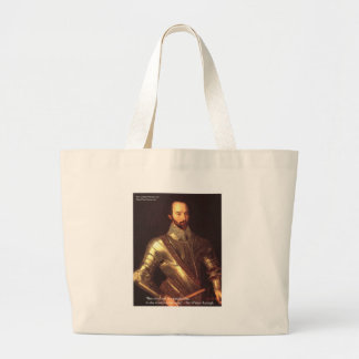 Sir Walter Raleigh "True Love" Quote Gifts & Cards Large Tote Bag