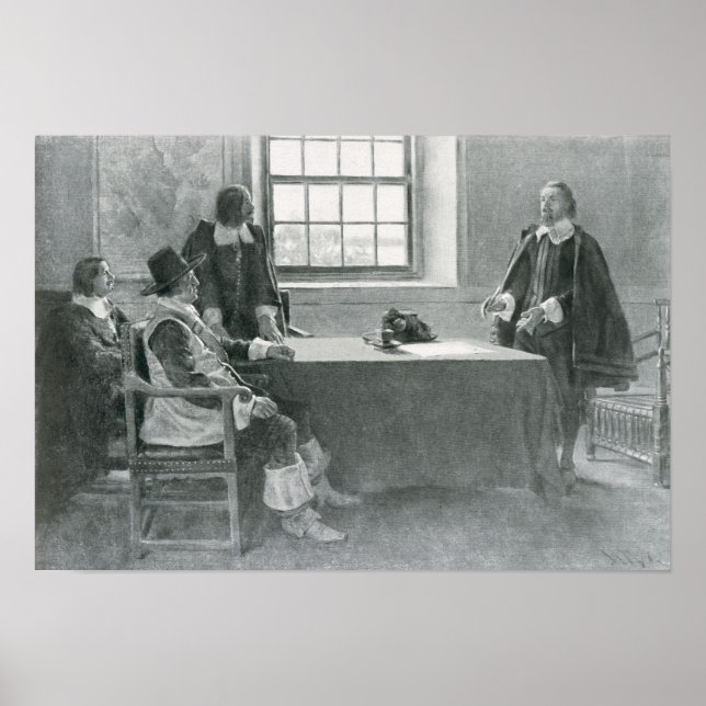 Sir William Berkeley Surrendering Poster (Front)