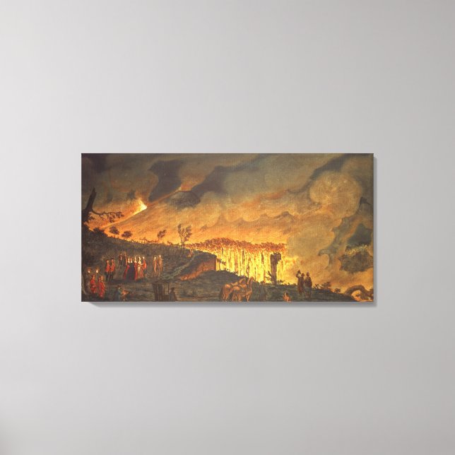 Sir William Hamilton  showing Ferdinand IV Canvas Print (Front)