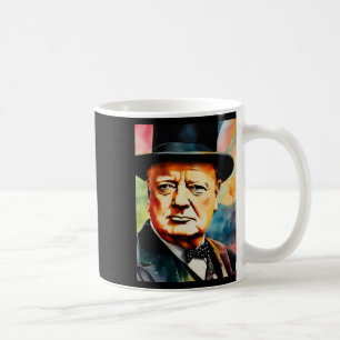 Sir Winston Churchill 2 Sticker Coffee Mug