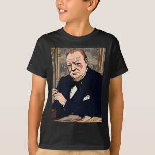 Sir Winston Churchill 4 Sticker T-Shirt