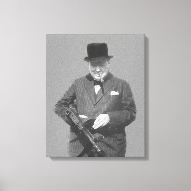 Sir Winston Churchill Canvas Print (Front)
