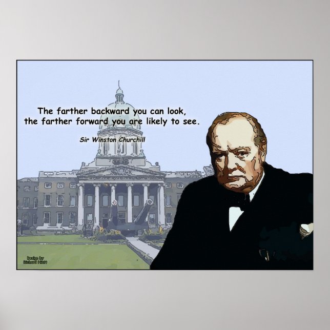 Sir Winston Churchill - Inspirational Posers Poster (Front)