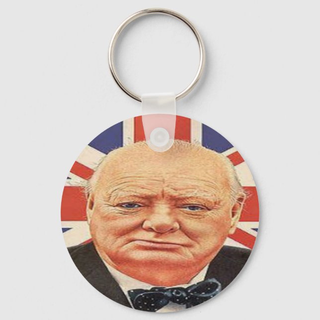 Sir Winston Churchill Keychain (Front)