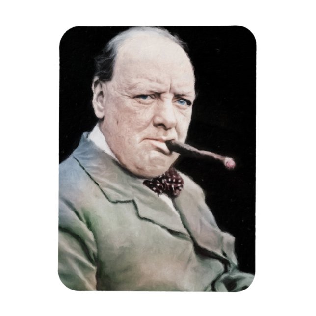 Sir Winston Churchill Magnet (Vertical)